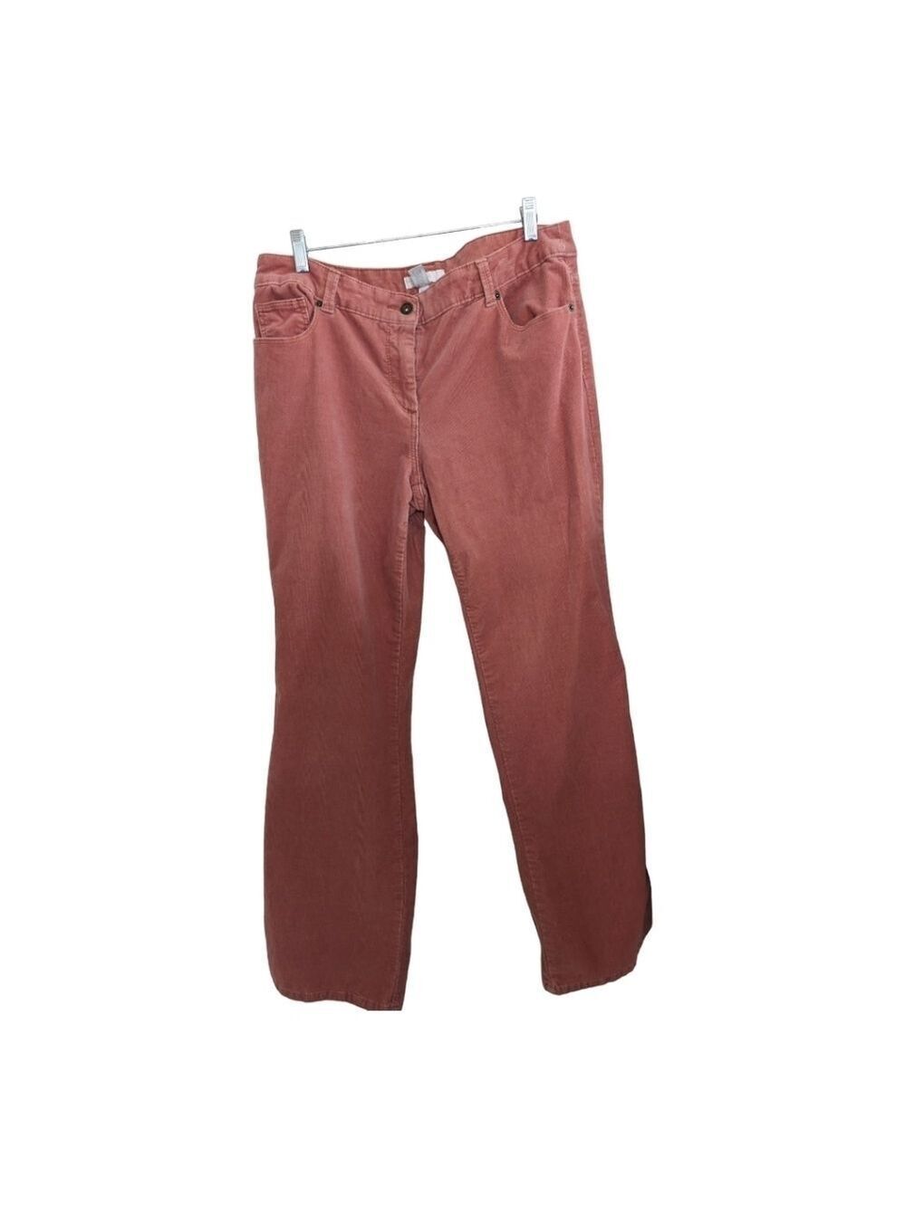 Chico's Burnt Orange Stretch Corduroy Jeans Size 2 (34 waist) Cozy